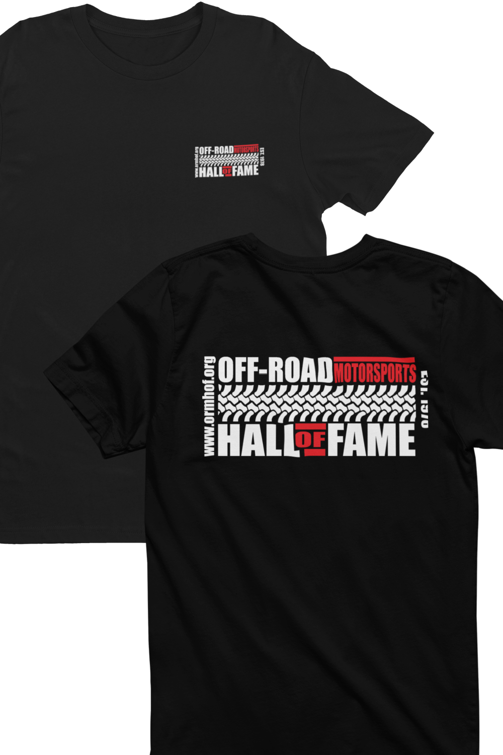 Off-Road Motorsports Hall of Fame Logo - Front & Back - Black